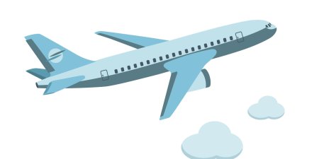 Самолет мультяшный