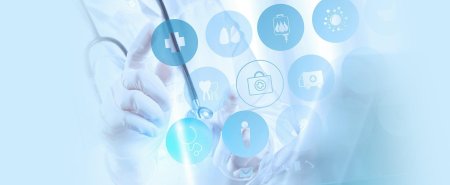 Голубой фон медицина