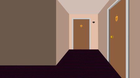 Коридор нарисованный