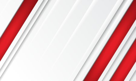 White and red background