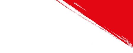 White and red background