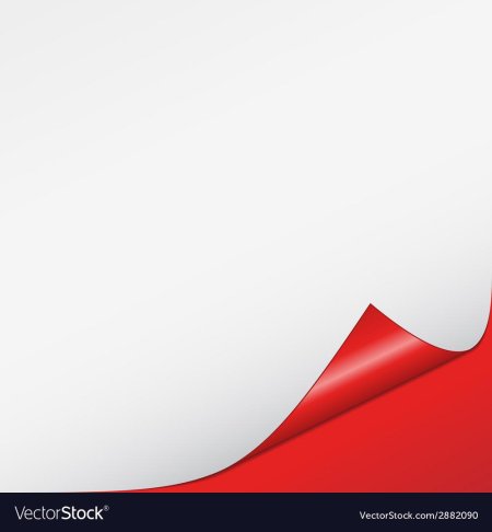 Красная бумага с загнутым углом