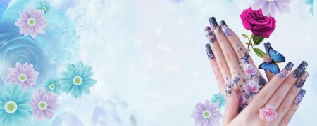 Фон для рекламы маникюра
