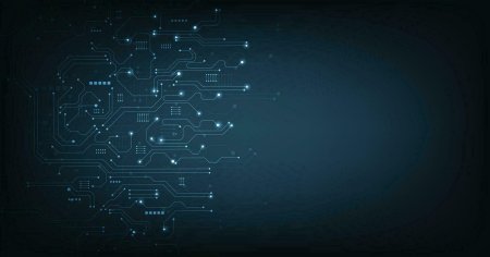 Фон печатная плата высокого разрешения вектор