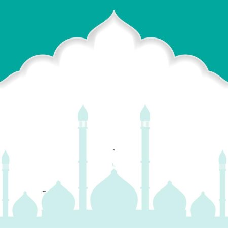 Мечеть на зеленом фоне