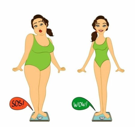 Похудение иллюстрация