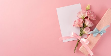 Розовый фон для открытки