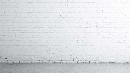 Кирпичная стена фон белая