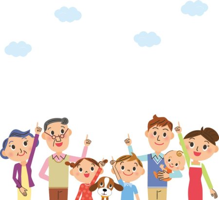 Семья мультяшная