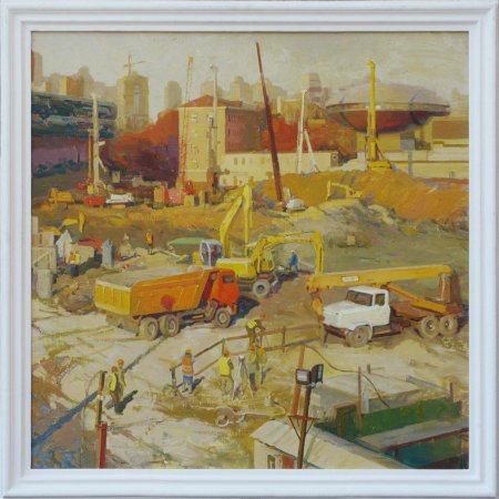 Картина стройка