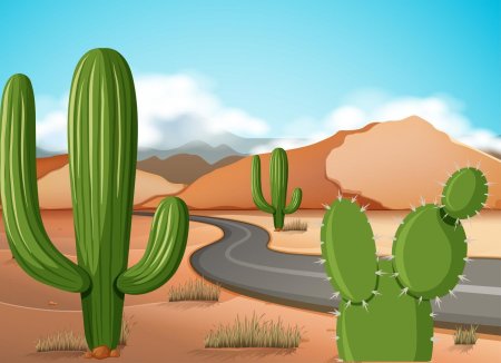 Пустыня мультяшная