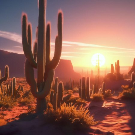 Закат в пустыне