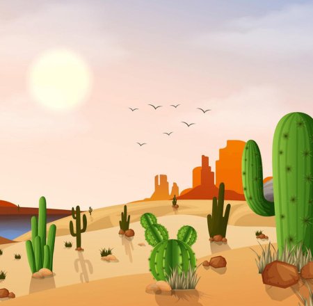 Кактус Мексика вектор