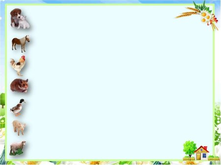 Фон с домашними животными