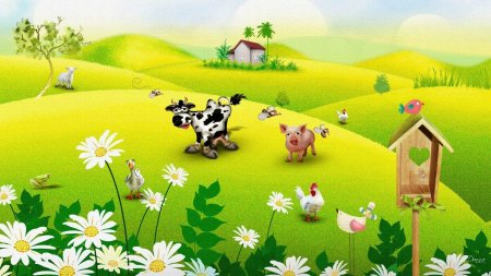 Фон с домашними животными