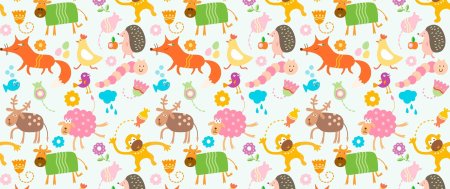 Фон с животными для детей