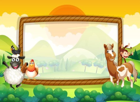 Рамка с домашними животными