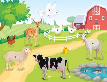 Ферма фон для детей