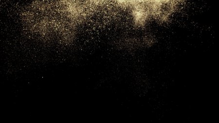 Черный фон с золотыми блестками