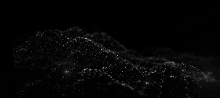 Частицы на черном фоне