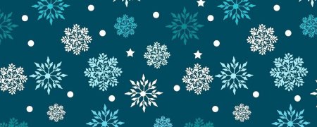 Новогодний фон со снежинками
