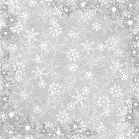 Серый фон со снежинками