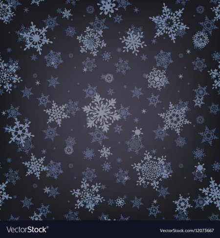 Много снежинок