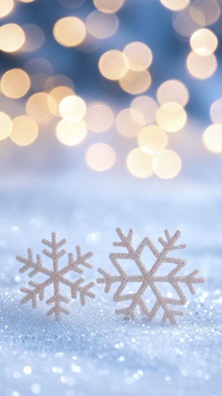 Снежинки зима