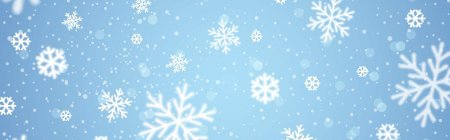 Зимний фон со снежинками