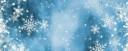 Зимний фон со снежинками