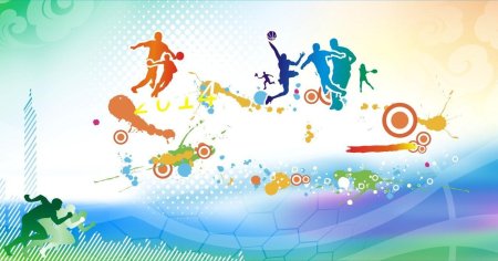 Спортивные фоны для детского сада