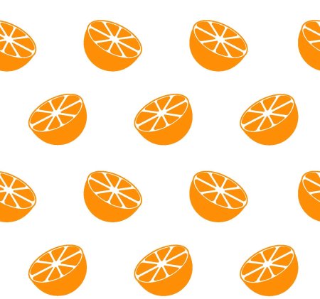 Апельсин на оранжевом фоне