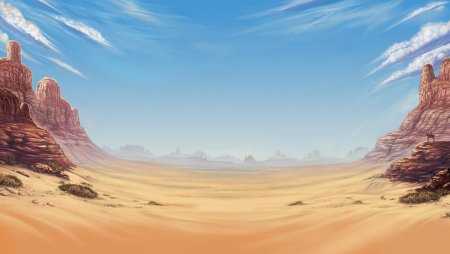 Дикий Запад пустыня арт