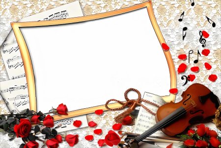 Рамка музыкальная для текста