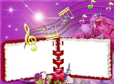 Рамка музыкальная для текста