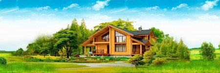 Деревянный коттедж