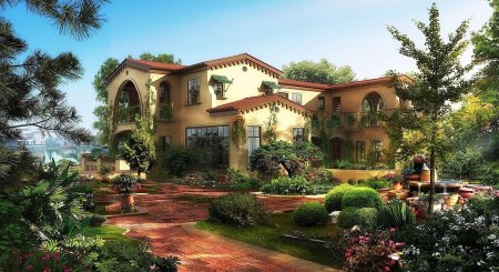 Архитектура вилла в испано-мавританском