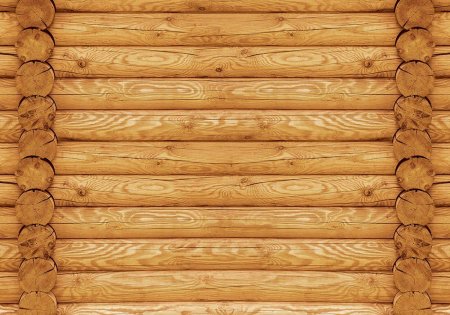 Стена из бревен