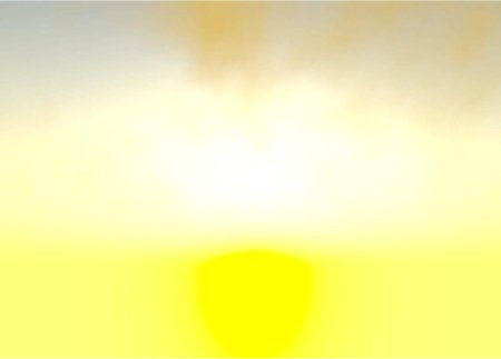 Солнце желтое