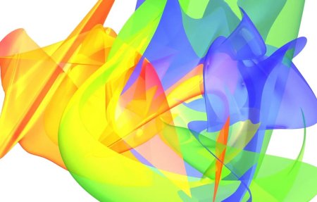 Цветная абстракция на белом фоне