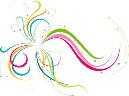 Абстракция на прозрачном фоне