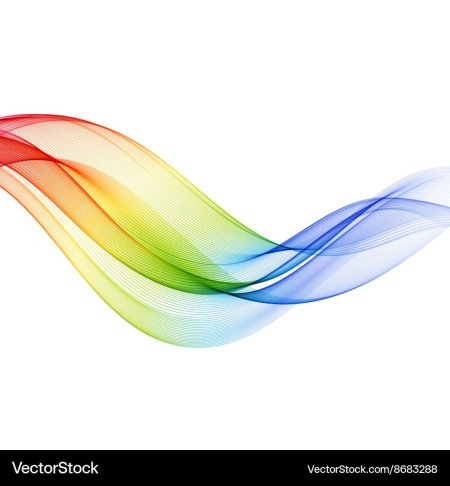 Яркие линии на прозрачном фоне