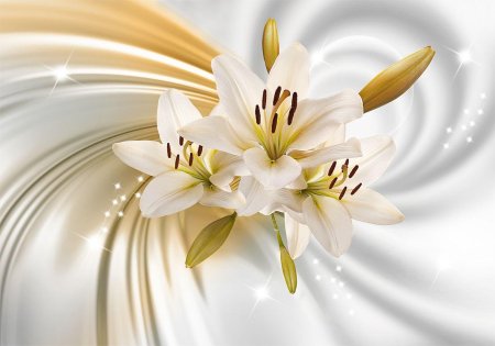 Белые лилии