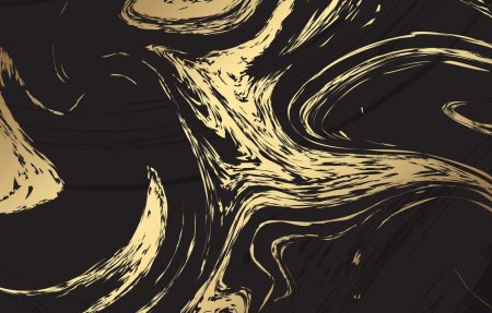 Фон черно золотой