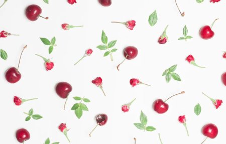 Фон с вишенками