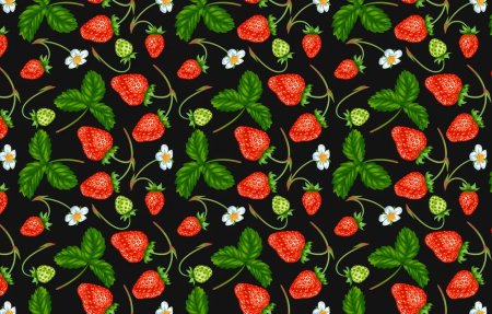 Узор клубника