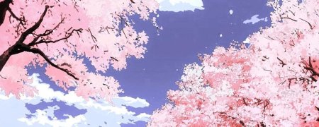 Красивый баннер природа аниме