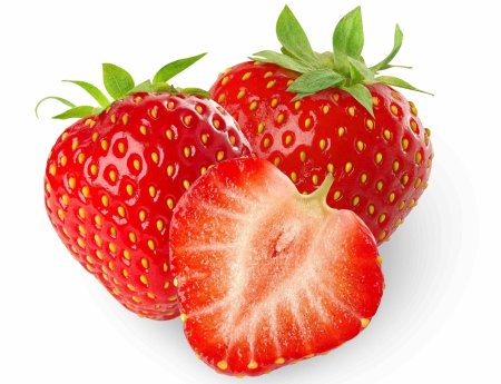 Клубника сверху