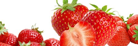 Клубникатна белом фоне