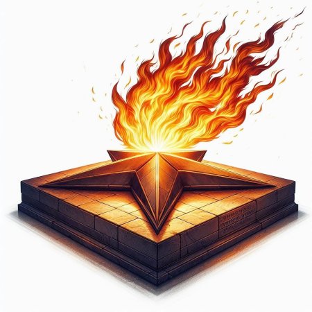 Вечный огонь для детей